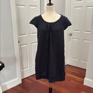 Navy Blue Cap Sleeve Dress
